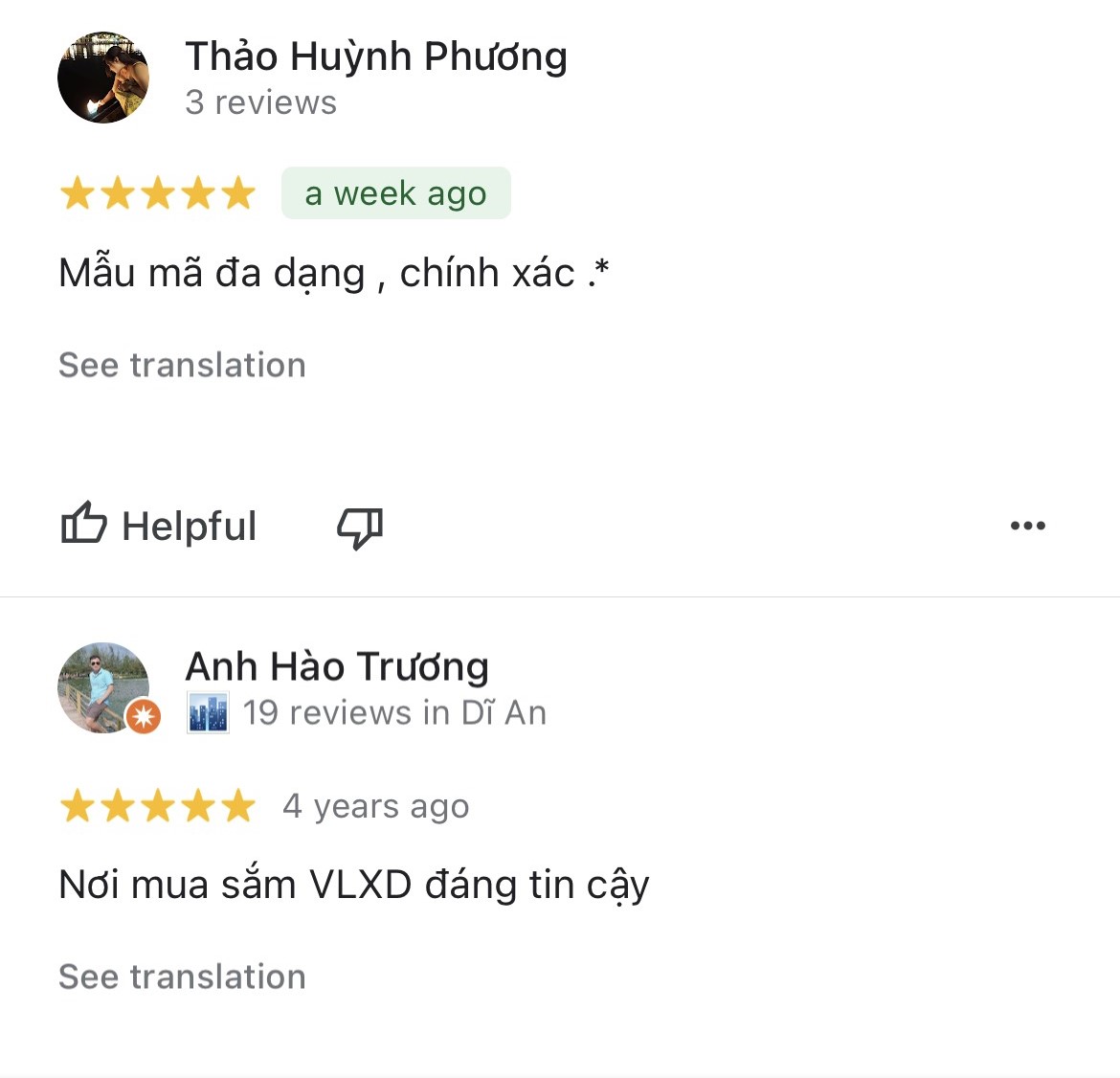 Đánh giá maps cửa hàng thiết bị vệ sinh