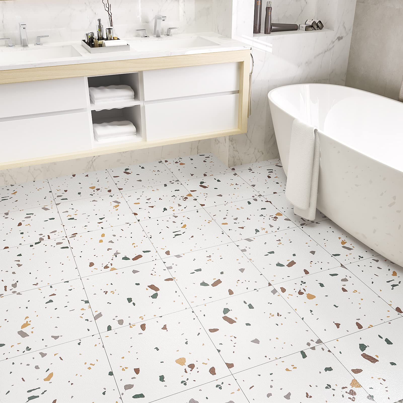 Gạch lát nền terrazzo 40x40 cho phòng tắm